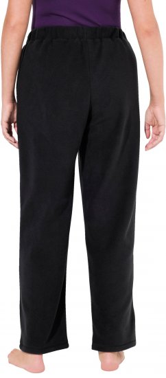 Ulla Popken Fleece Loungewear Pants Black - Jeans & Bukser i Store Størrelser – Plus Size - 