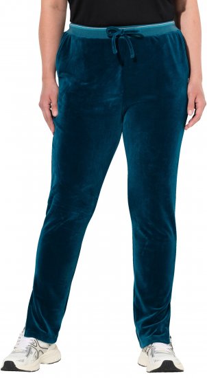 Ulla Popken Velvet Leggings Blue - Jeans & Bukser i Store Størrelser – Plus Size - 