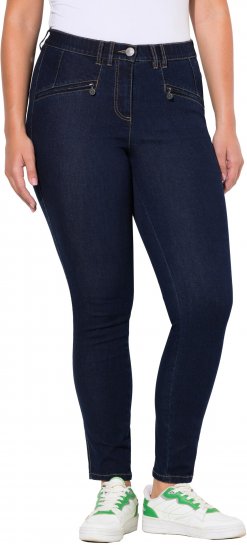 Ulla Popken High Waisted Stretch Fit Jeans Denim Blue - Jeans & Bukser i Store Størrelser – Plus Size - 