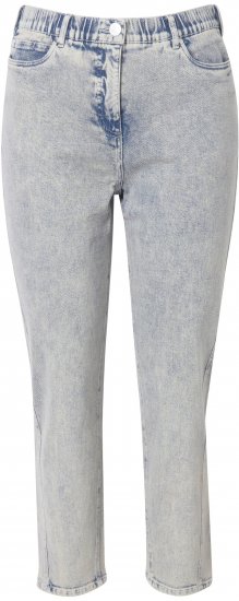 Ulla Popken Tapered Leg Mom Jeans Blue Denim - Jeans & Bukser i Store Størrelser – Plus Size - 