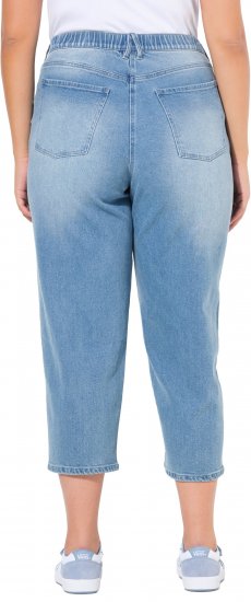 Ulla Popken Tapered Leg Mom Jeans Blue - Jeans & Bukser i Store Størrelser – Plus Size - 