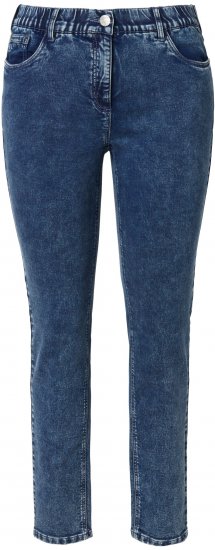 Ulla Popken Jersey Slim Leg Jeans Denim Blue - Jeans & Bukser i Store Størrelser – Plus Size - 