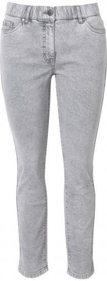 Ulla Popken Stretch Cotton Cargo Crop Pants White - Jeans & Bukser i Store Størrelser – Plus Size - 