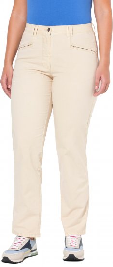 Ulla Popken Tapered Leg Mony Pants Dark Putty - Jeans & Bukser i Store Størrelser – Plus Size - 