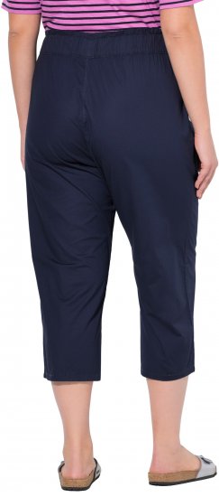 Ulla Popken Stretch Fit Paper Bag Culottes Navy - Jeans & Bukser i Store Størrelser – Plus Size - 