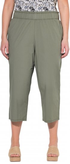 Ulla Popken Stretch Fit Paper Bag Culottes Green - Jeans & Bukser i Store Størrelser – Plus Size - Jeans & bukser, EU 42-70