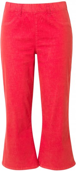 Ulla Popken Wide Leg Twill Mary Fit Culottes Neon Red - Jeans & Bukser i Store Størrelser – Plus Size - Jeans & bukser, EU 42-70