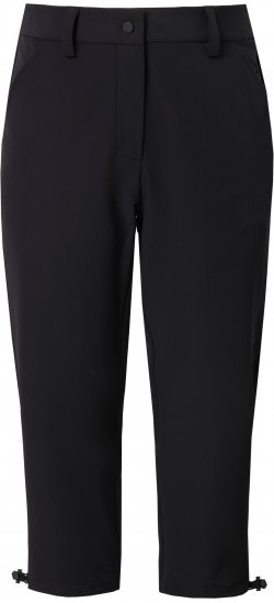 Ulla Popken Ultra Light Triple Function Cropped Softshell Pants Black - Jeans & Bukser i Store Størrelser – Plus Size - 