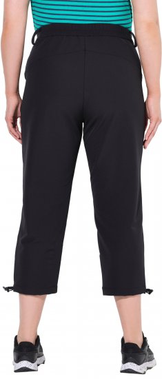 Ulla Popken Ultra Light Triple Function Cropped Softshell Pants Black - Jeans & Bukser i Store Størrelser – Plus Size - 