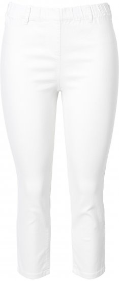 Ulla Popken Cropped Jeggings Snow White - Jeans & Bukser i Store Størrelser – Plus Size - 