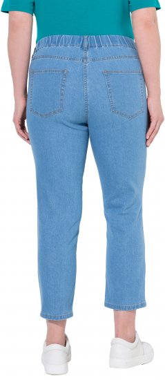 Ulla Popken Cropped Jeggings Light Blue Denim - Jeans & Bukser i Store Størrelser – Plus Size - 