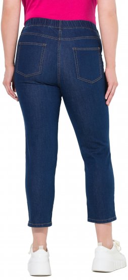 Ulla Popken Cropped Jeggings Blue Denim - Jeans & Bukser i Store Størrelser – Plus Size - 