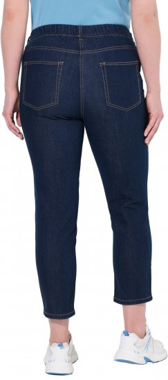 Ulla Popken Cropped Jeggings Denim Blue - Jeans & Bukser i Store Størrelser – Plus Size - 