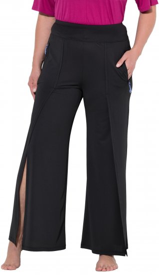 Ulla Popken Split Leg Uv Protective Pants Black - Jeans & Bukser i Store Størrelser – Plus Size - 