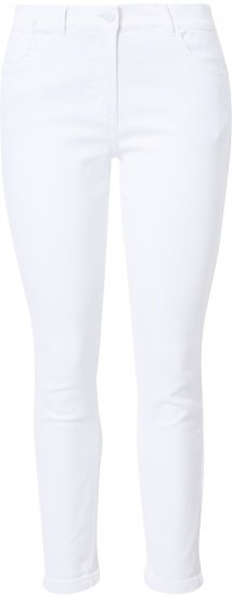 Ulla Popken White Denim Stretch Fit Jeans Snow White - Jeans & Bukser i Store Størrelser – Plus Size - Jeans & bukser, EU 42-70