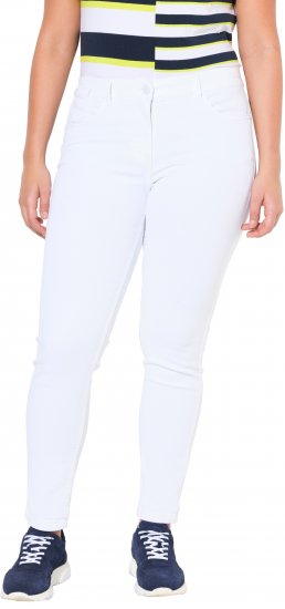 Ulla Popken White Denim Stretch Fit Jeans Snow White - Jeans & Bukser i Store Størrelser – Plus Size - Jeans & bukser, EU 42-70