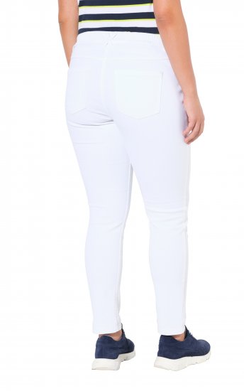 Ulla Popken White Denim Stretch Fit Jeans Snow White - Jeans & Bukser i Store Størrelser – Plus Size - Jeans & bukser, EU 42-70