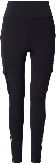 Ulla Popken Cargo Pocket Fleece Lined Sports Leggings Black - Jeans & Bukser i Store Størrelser – Plus Size - Jeans & bukser, EU 42-70