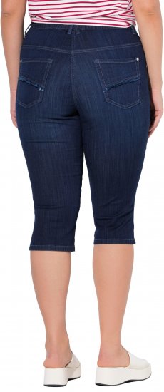 Ulla Popken Denim Elastic Waist Capres Blue - Jeans & Bukser i Store Størrelser – Plus Size - Jeans & bukser, EU 42-70