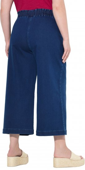 Ulla Popken Denim Culottes Denim Blue - Jeans & Bukser i Store Størrelser – Plus Size - 