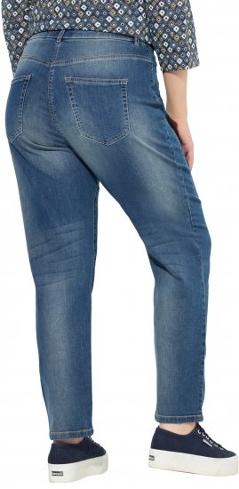 Ulla Popken Decorative Seam Stretch Fit Boyfriend Jeans Blue - Jeans & Bukser i Store Størrelser – Plus Size - 