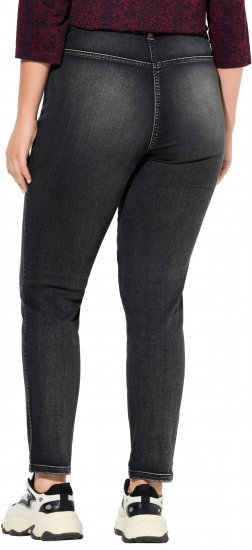 Ulla Popken Vintage Wash Jeggings Black - Jeans & Bukser i Store Størrelser – Plus Size - 