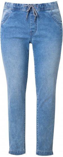 Ulla Popken Drawstring Jeggings Blue Denim - Jeans & Bukser i Store Størrelser – Plus Size - Jeans & bukser, EU 42-70
