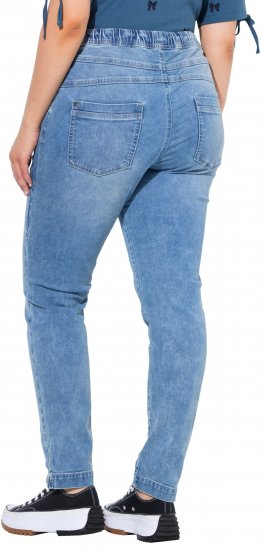 Ulla Popken Drawstring Jeggings Blue Denim - Jeans & Bukser i Store Størrelser – Plus Size - Jeans & bukser, EU 42-70