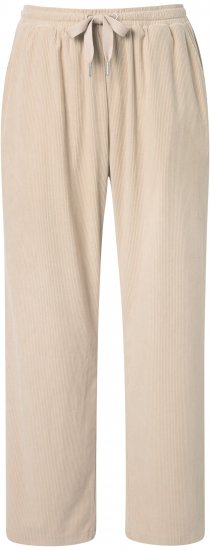 Ulla Popken Corduroy Elastic Waist Pants Brown - Jeans & Bukser i Store Størrelser – Plus Size - 