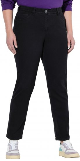 Ulla Popken Stretch Fit Boyfriend Jeans Black - Jeans & Bukser i Store Størrelser – Plus Size - Jeans & bukser, EU 42-70