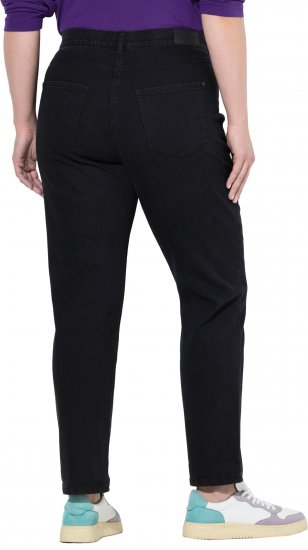 Ulla Popken Stretch Fit Boyfriend Jeans Black - Jeans & Bukser i Store Størrelser – Plus Size - Jeans & bukser, EU 42-70