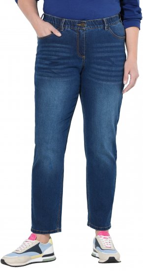 Ulla Popken Stretch Fit Boyfriend Jeans Blue - Jeans & Bukser i Store Størrelser – Plus Size - Jeans & bukser, EU 42-70