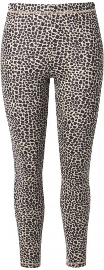 Ulla Popken Leopard Print Ski Leggings Black - Jeans & Bukser i Store Størrelser – Plus Size - 