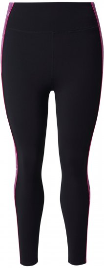 Ulla Popken Quick Drying Botanical Print Sport Leggings Black - Jeans & Bukser i Store Størrelser – Plus Size - 