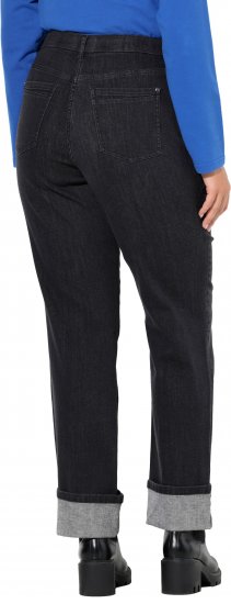 Ulla Popken Rhinestone Studded Jeans Grey - Jeans & Bukser i Store Størrelser – Plus Size - 