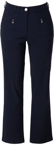 Ulla Popken Bengaline Elastic Waist Pants Navy - Jeans & Bukser i Store Størrelser – Plus Size - Jeans & bukser, EU 42-70