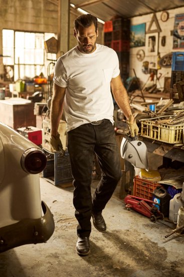 JP1880 Leather Pants Regular Fit Buffalo Nubuck Dark Brown - Jeans og bukser - Herrejeans og bukser i store størrelser W40-W70