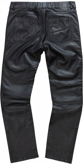 JP1880 Leather Pants Regular Fit Finest Lamb Nappa Black - Jeans og bukser - Herrejeans og bukser i store størrelser W40-W70