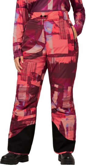 Ulla Popken Ski Pants Waterproof Velcro Closure Snow Gaiter Red - Jeans & Bukser i Store Størrelser – Plus Size - 