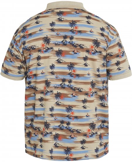 North Latitude 61133 All-Over Print Pikétrøje Sand - Polotrøjer - Polotrøjer 2XL-8XL