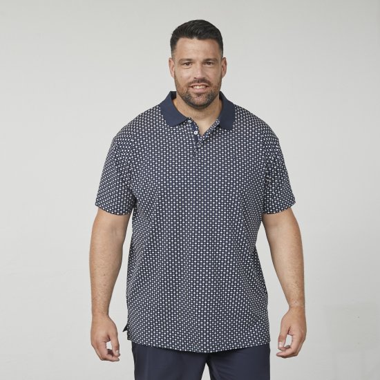 North Latitude 61134 All-Over Print Jerseypiqué Marineblå - Polotrøjer - Polotrøjer 2XL-8XL