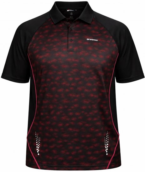 Espionage LW156 Performance Polo Red/Black - Polotrøjer - Polotrøjer 2XL-8XL