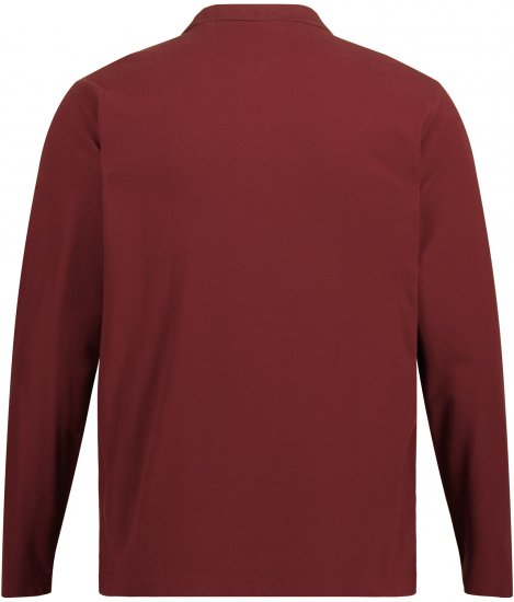 JP1880 Polo Shirt Long Sleeve Piqué Red - Polotrøjer - Polotrøjer 2XL-8XL