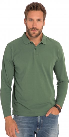 JP1880 Polo Shirt Long Sleeve Pique Cactus - Polotrøjer - Polotrøjer 2XL-8XL