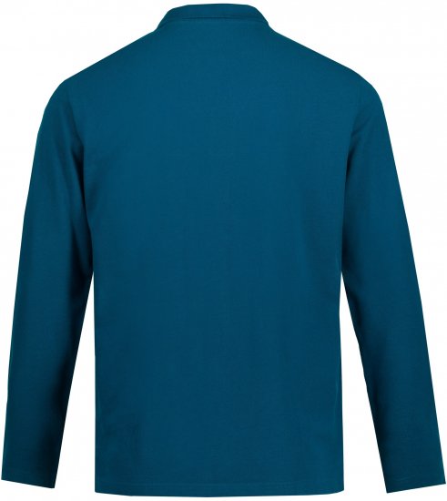 JP1880 Polo Shirt Long Sleeve Pique Blue - Polotrøjer - Polotrøjer 2XL-8XL