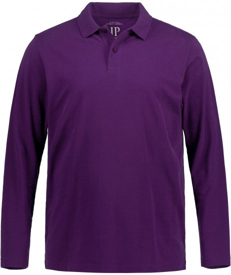 JP1880 Polo Shirt Long Sleeve Pique Purple - Polotrøjer - Polotrøjer 2XL-8XL