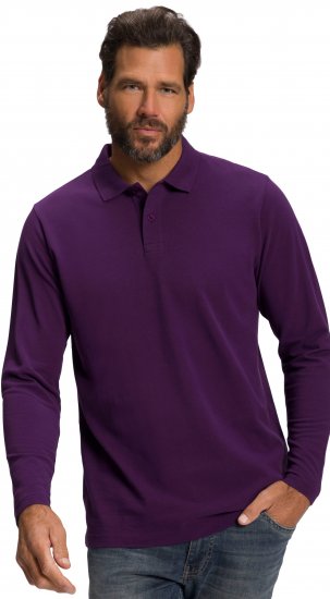 JP1880 Polo Shirt Long Sleeve Pique Purple - Polotrøjer - Polotrøjer 2XL-8XL