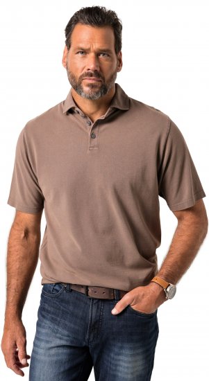 JP1880 Polo Shirt Short Sleeve Pique Vintage Brown - Polotrøjer - Polotrøjer 2XL-8XL
