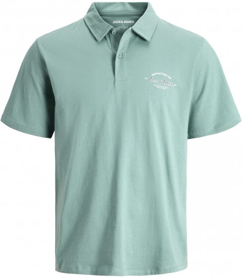 Jack & Jones Brandon Short Sleeve Polo Turquoise - Polotrøjer - Polotrøjer 2XL-8XL