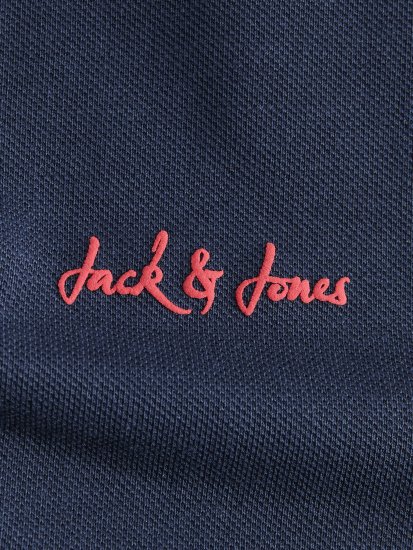 Jack & Jones Blaze Short Sleeve Polo Navy - Polotrøjer - Polotrøjer 2XL-8XL